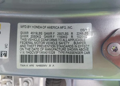 1HGCV3F1XKA015328